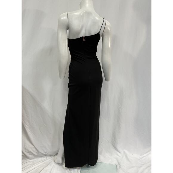 Nookie 'Lust' Black Polyester One Shoulder Gown Size S - Picture 3 of 5